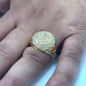
                  
                    14Kt Gold Centenario Ring
                  
                