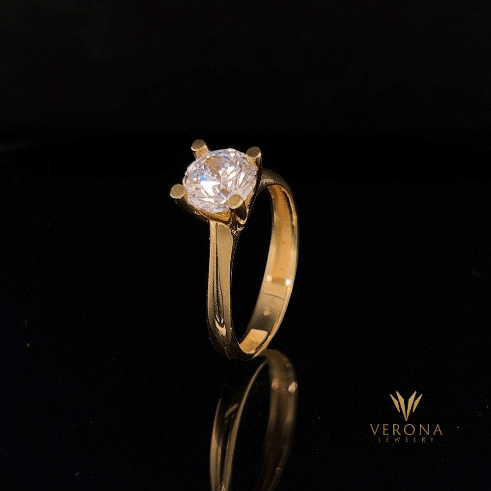 10Kt Gold Solitaire Ring