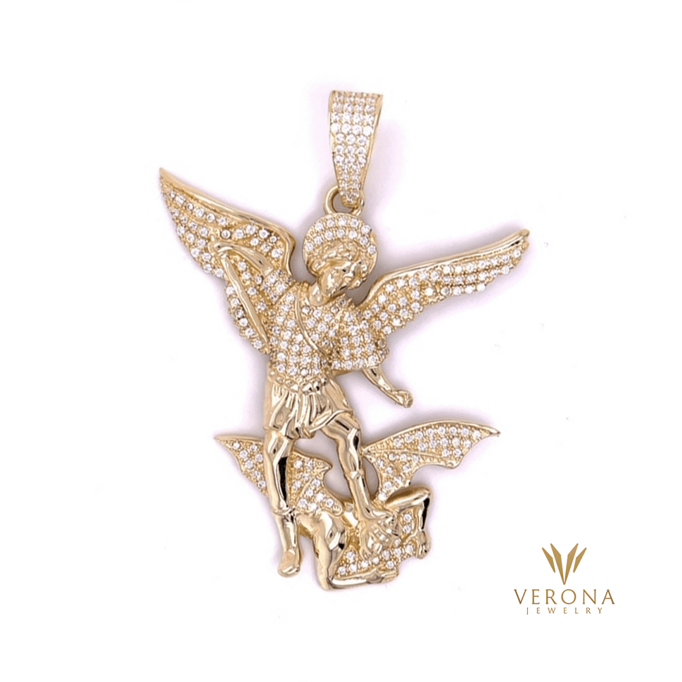 10Kt Gold Angel Pendant