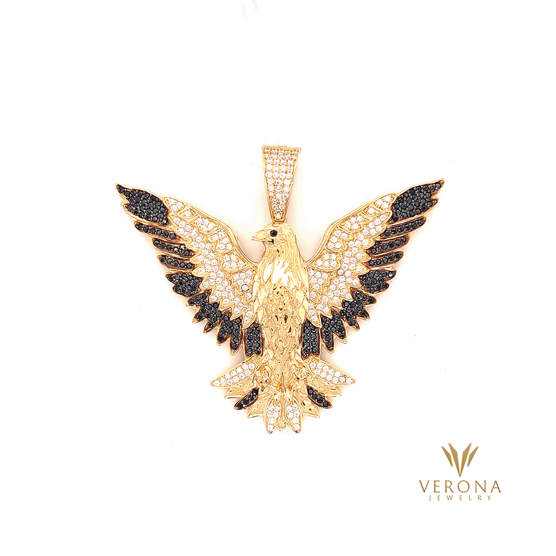 14Kt Gold Eagle Pendant