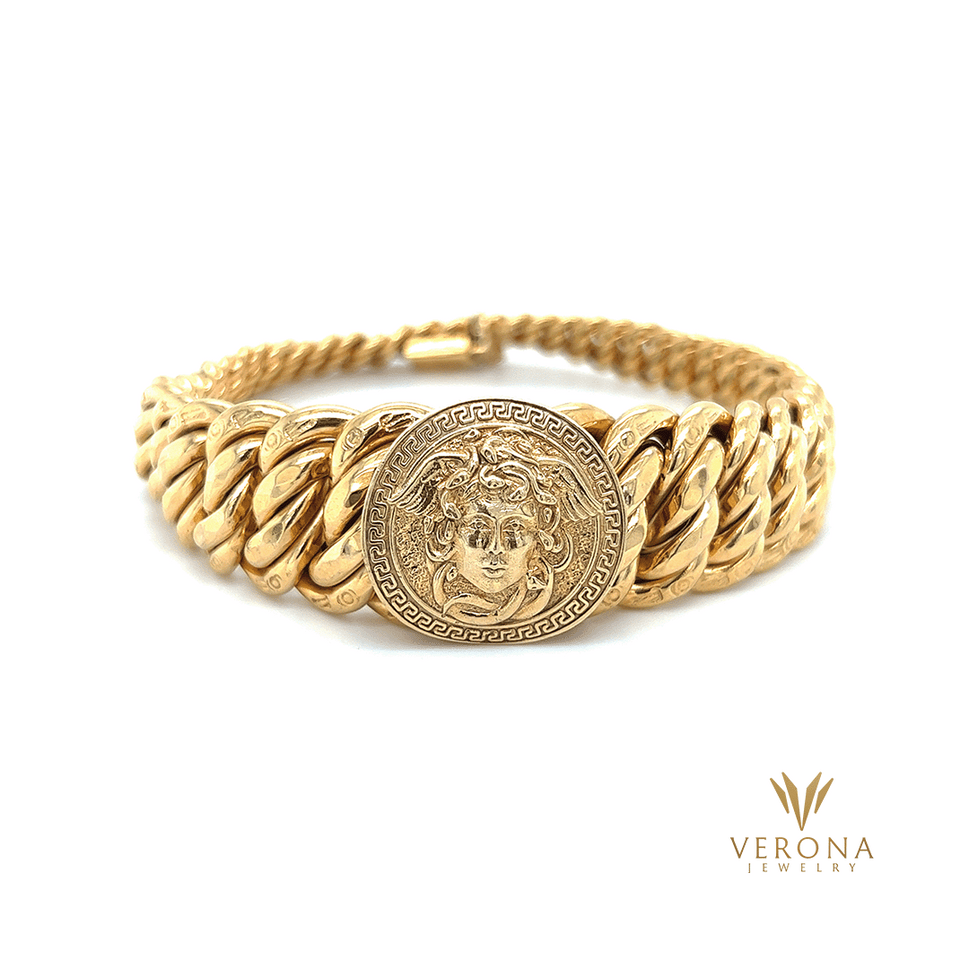 10Kt Gold Princesa Medusa M Bracelet