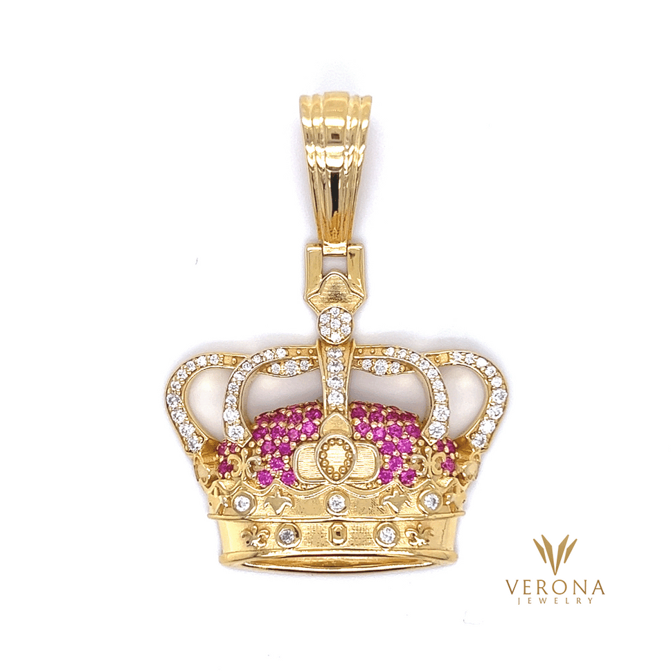 14Kt Gold Crown Pendant