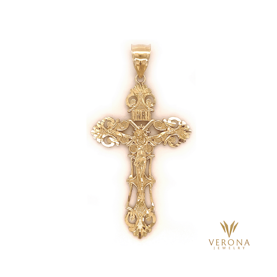 10Kt Gold Crucifix Pendant