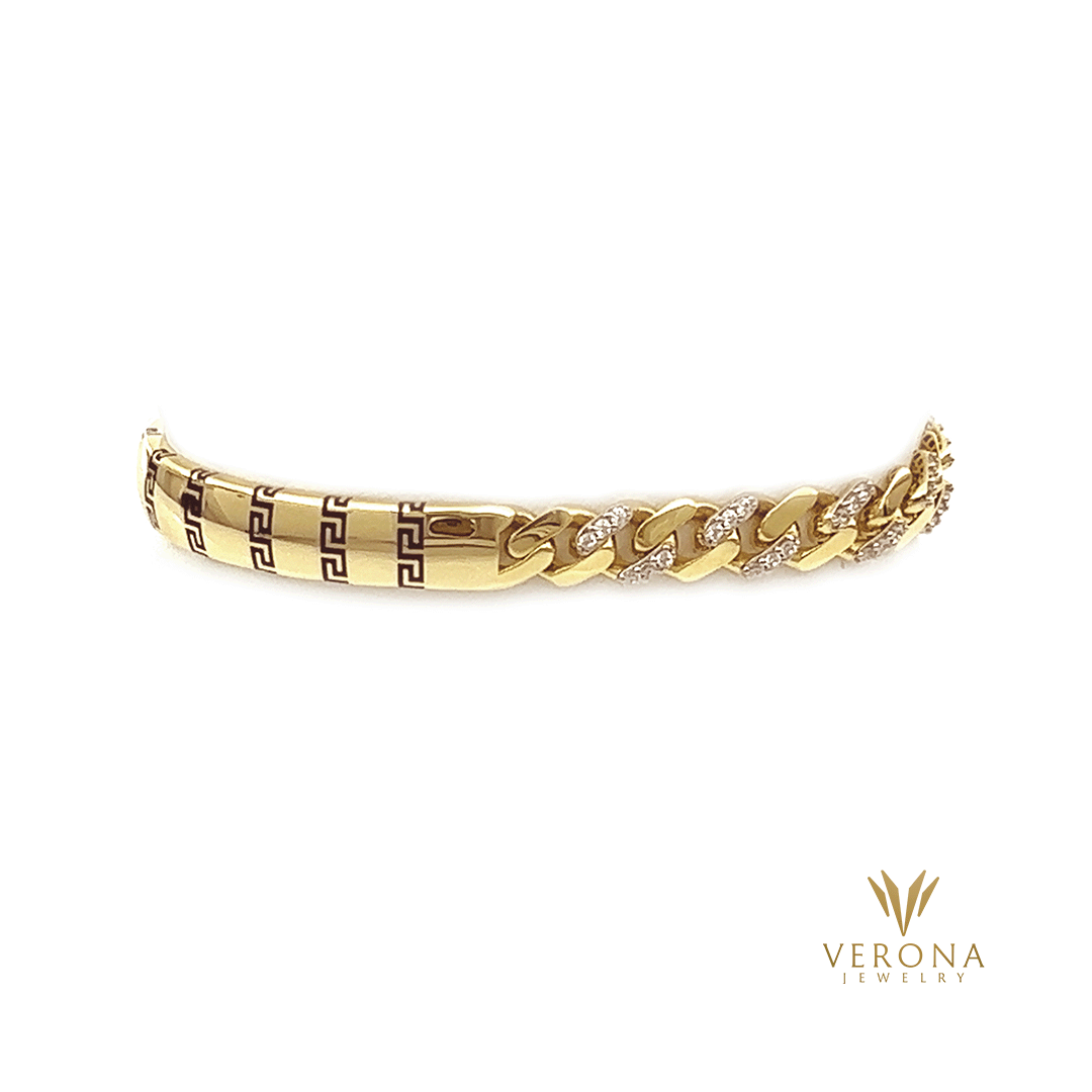 14Kt Gold Monaco Bracelet