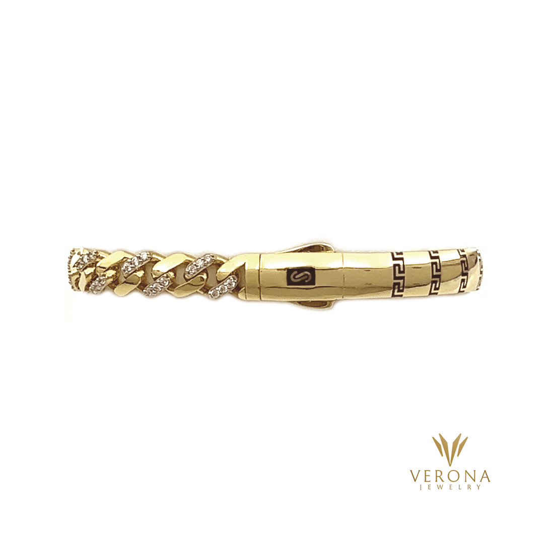 14Kt Gold Monaco Bracelet