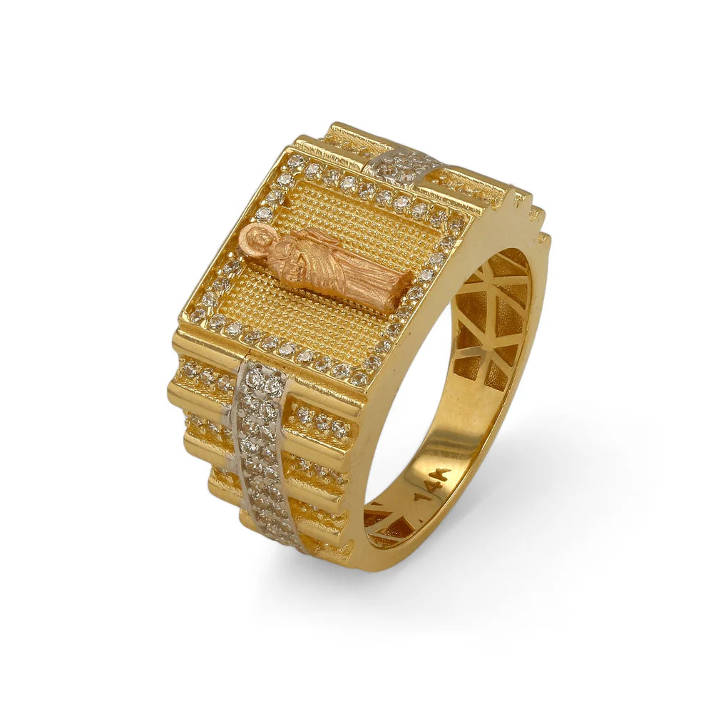 14K Gold San Judas ring