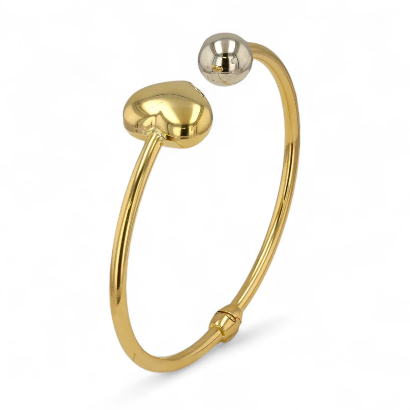 14K Gold Love bangle