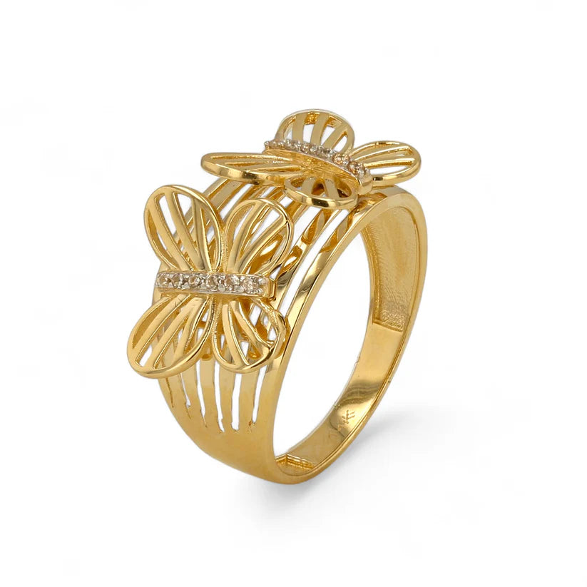 14K Gold Butterfly Ring