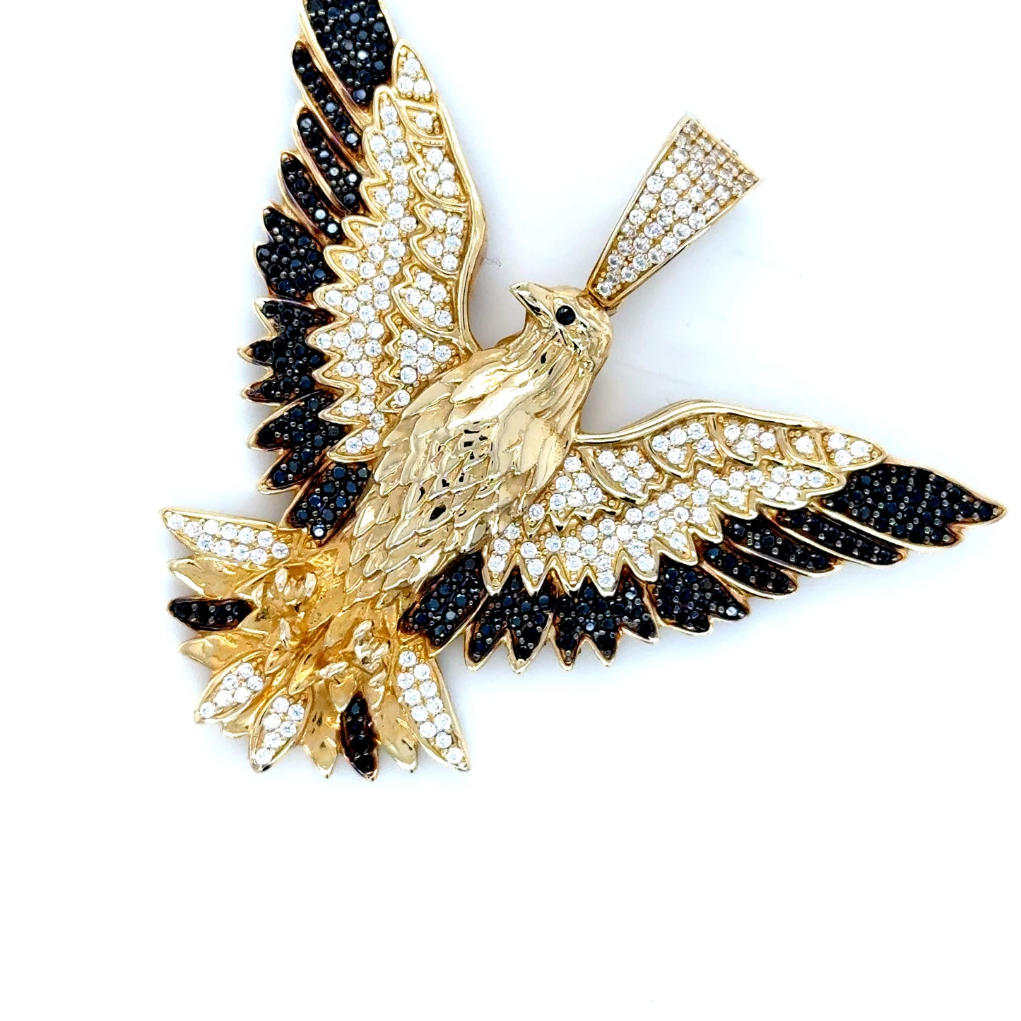 Solid Gold Eagle Pendant