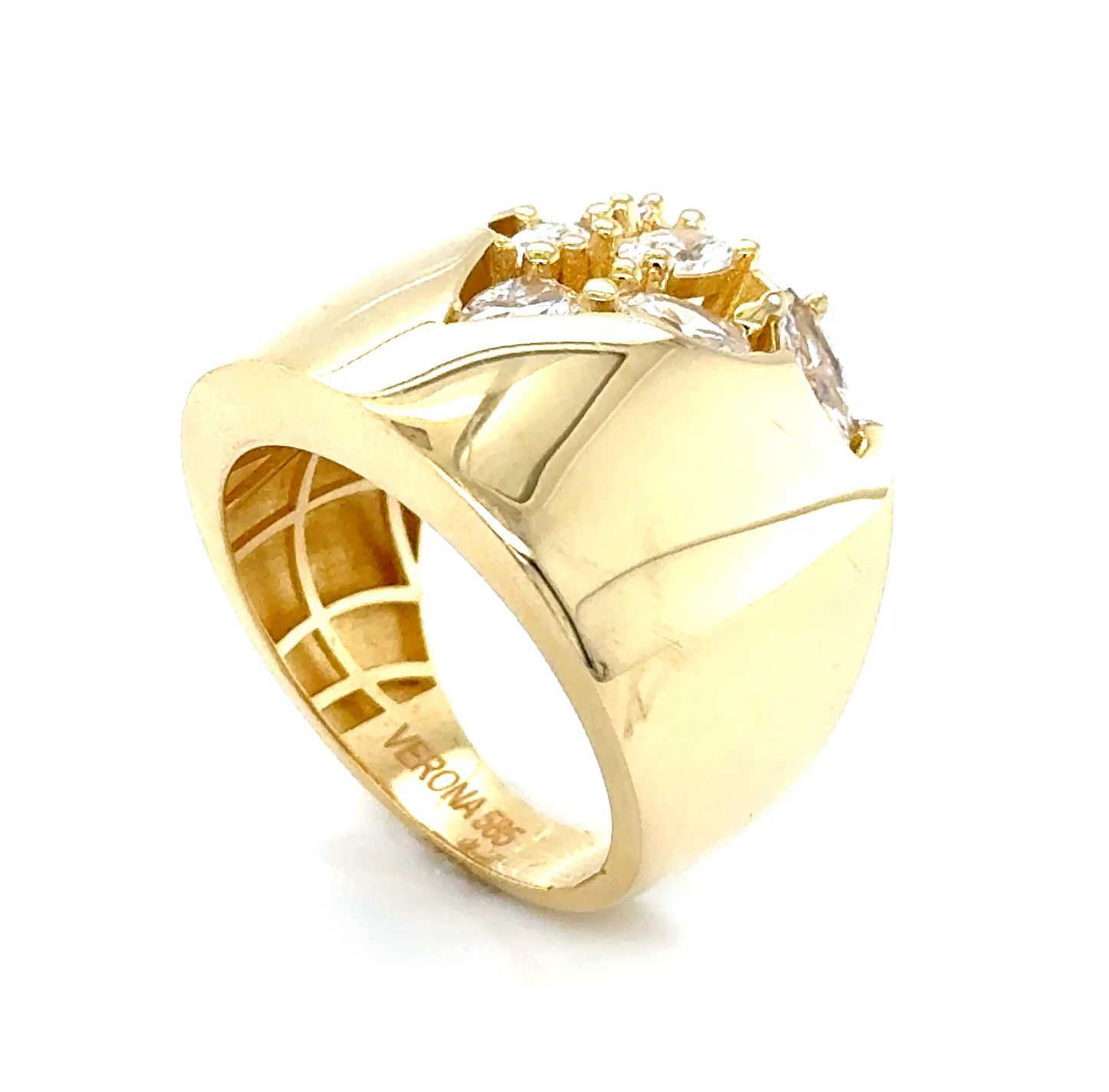 14K Gold Marquis Ring