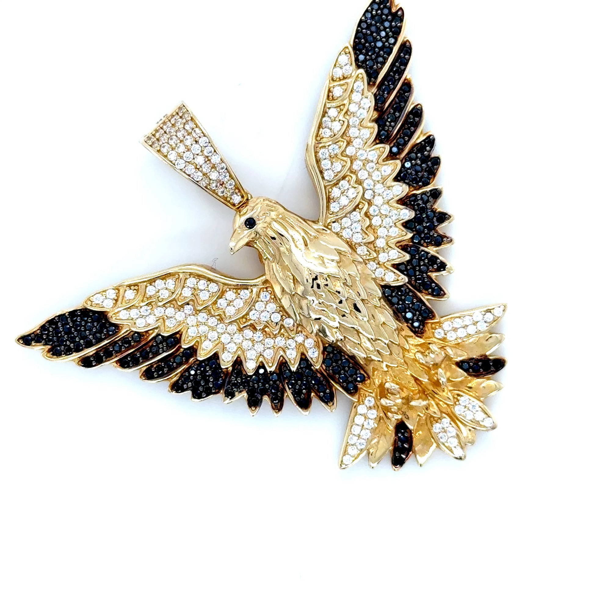Solid Gold Eagle Pendant