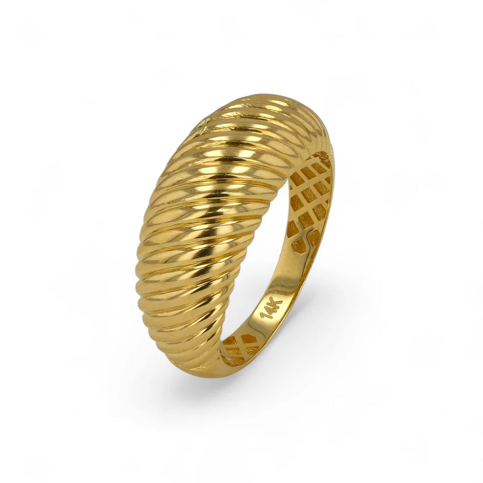 14K Gold Rope ring