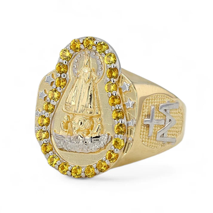 14Kt Gold Virgin Caridad Ring