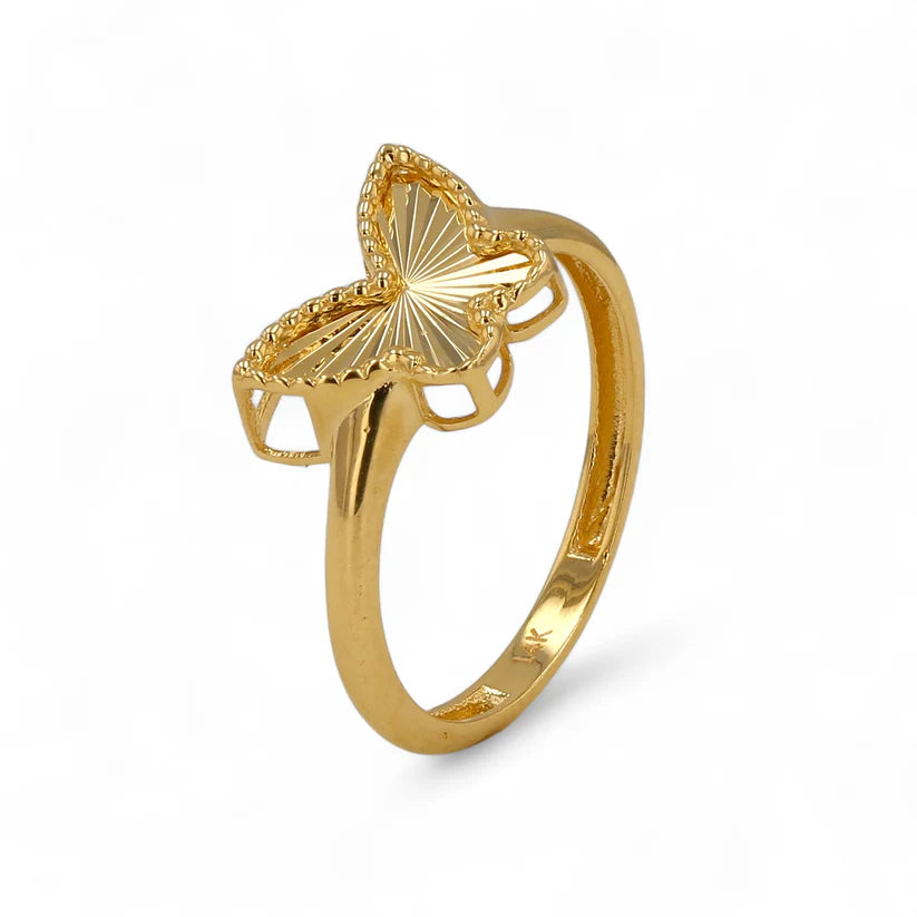 14K Gold Butterfly Ring