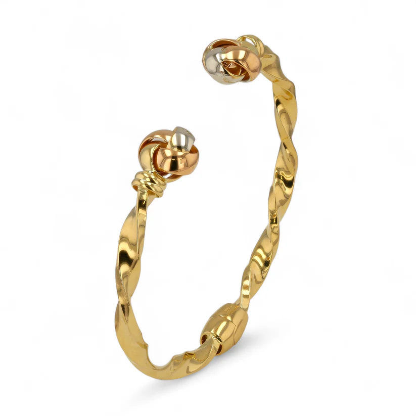 14K Gold Twist bangle