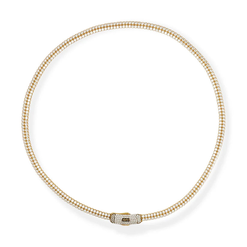 14K Gold Tennis Choker Monaco