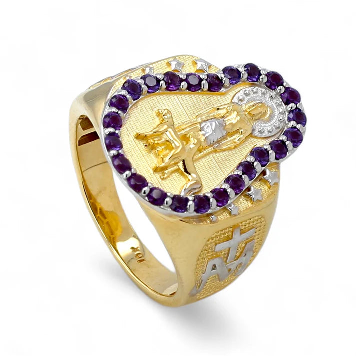 14Kt Gold Saint Lazarus Ring