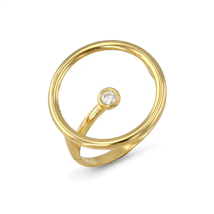 14kt Gold Circle Ring