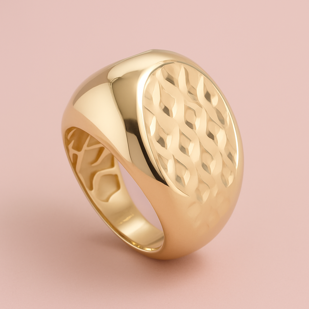 14K Yellow Gold London Ring