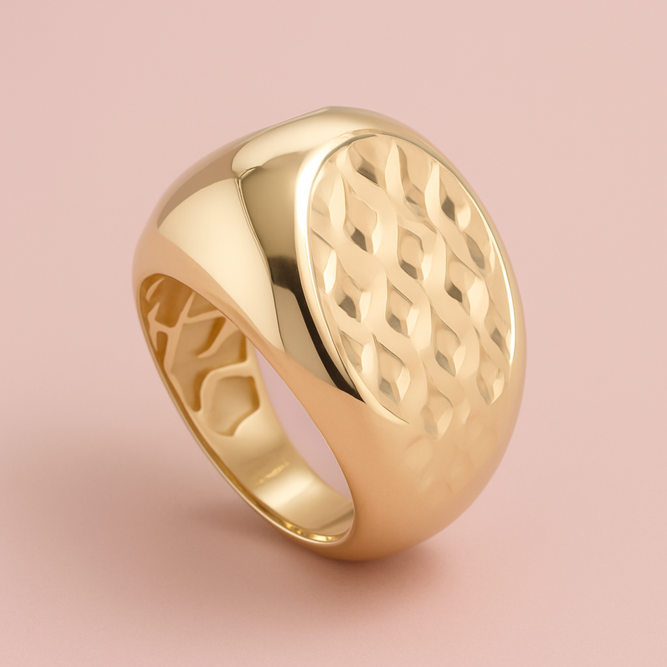 14K Yellow Gold London Ring