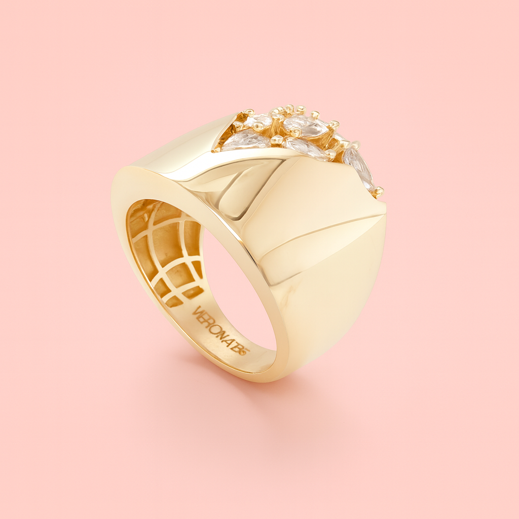 14K Yellow Gold Marquis Ring