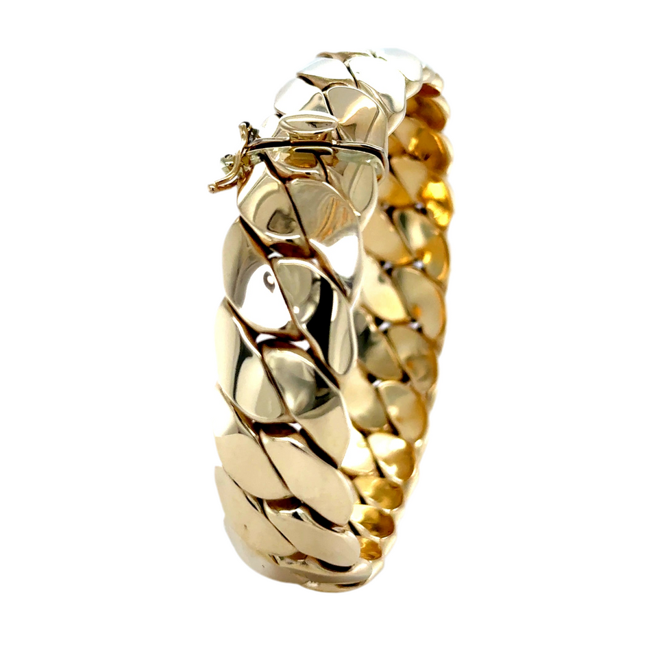 14K Yellow Gold Cuban Bracelet