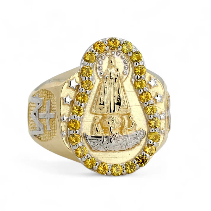 14Kt Gold Virgin Caridad Ring