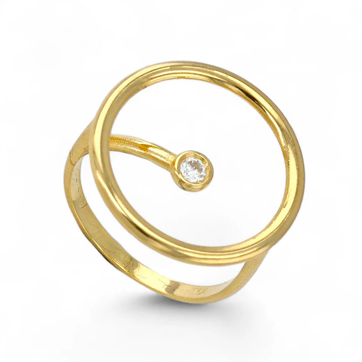 14kt Gold Circle Ring