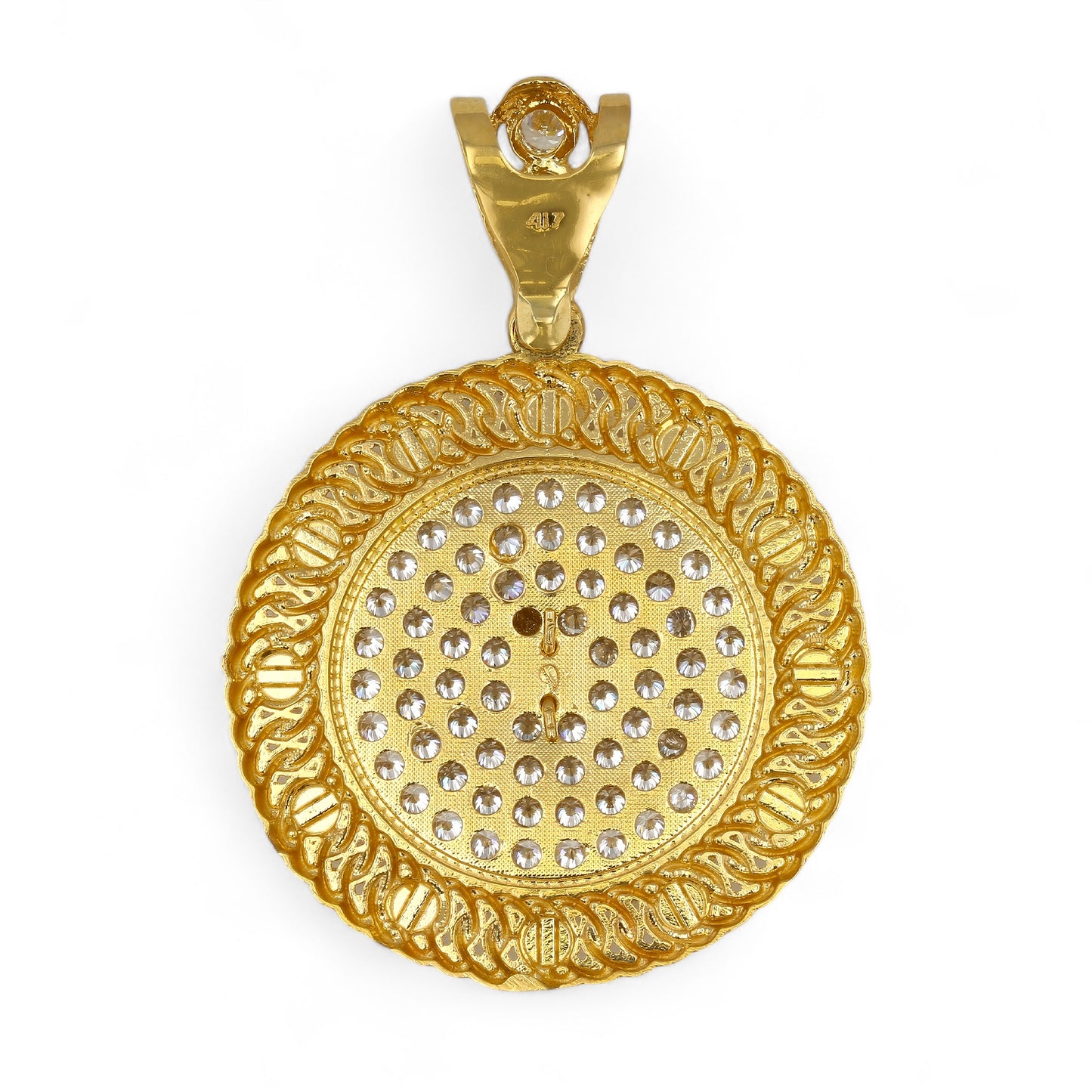 10K Gold Medusa Pendant