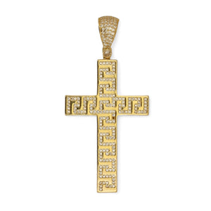 
                  
                    14K Greek style cross pendant
                  
                