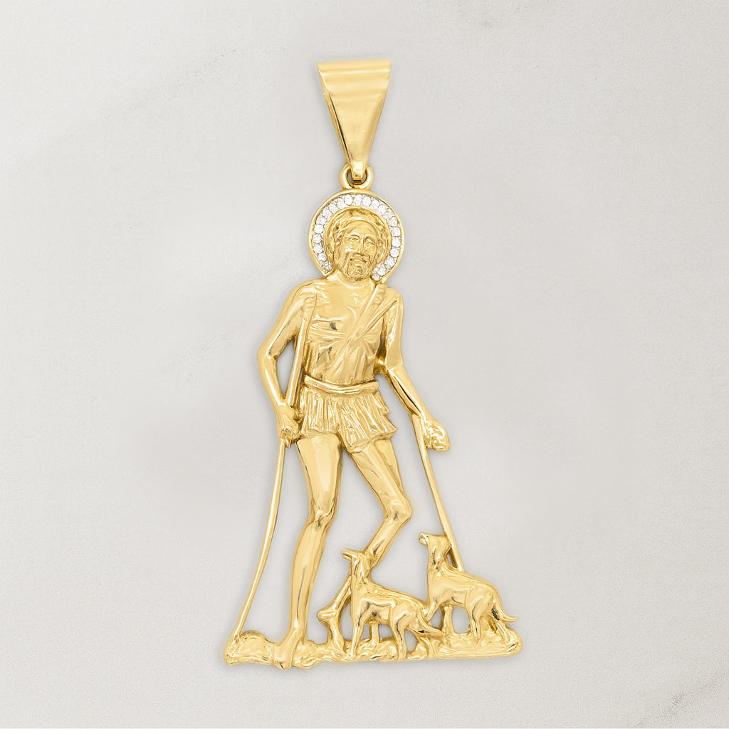 14K  Solid Gold San Lázaro  Body Pendant