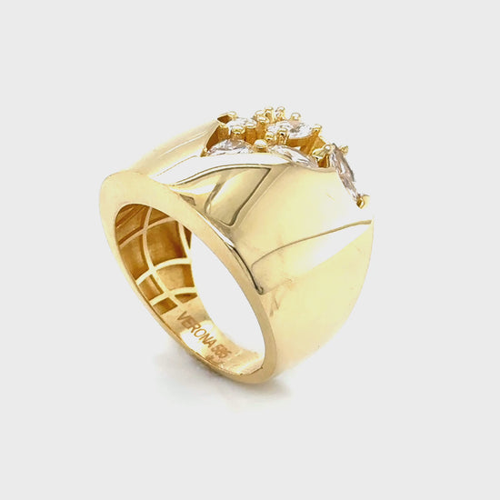 14K Gold Marquis Ring