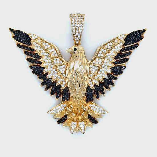 Solid Gold Eagle Pendant