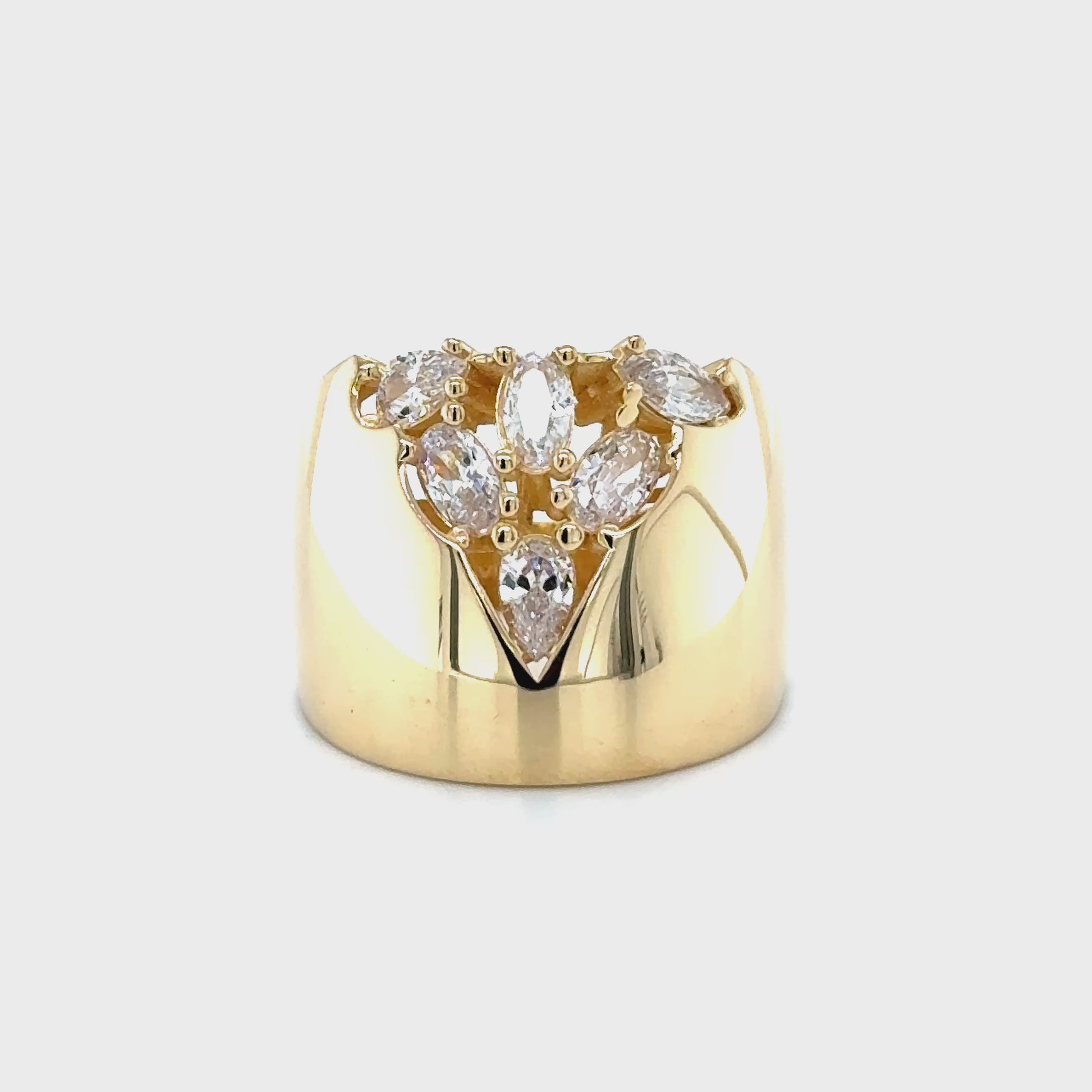 14K Gold Marquis Ring