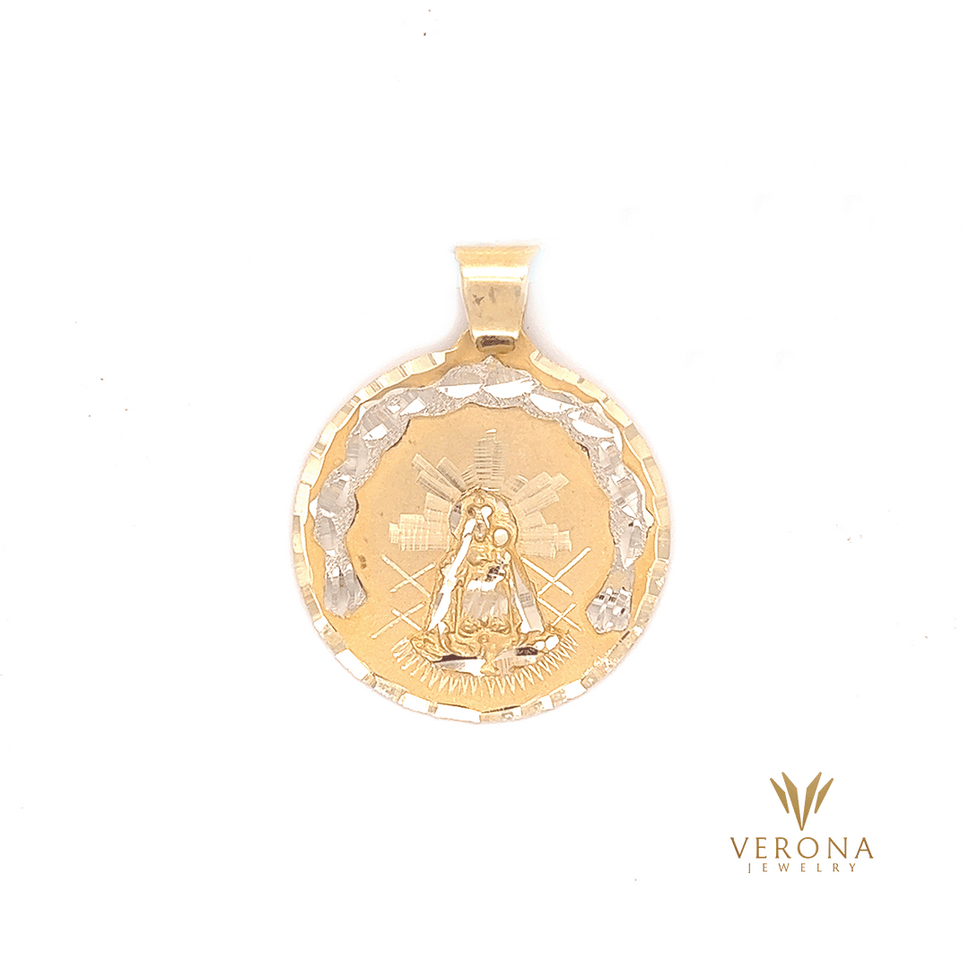 14Kt Gold Caridad Medal