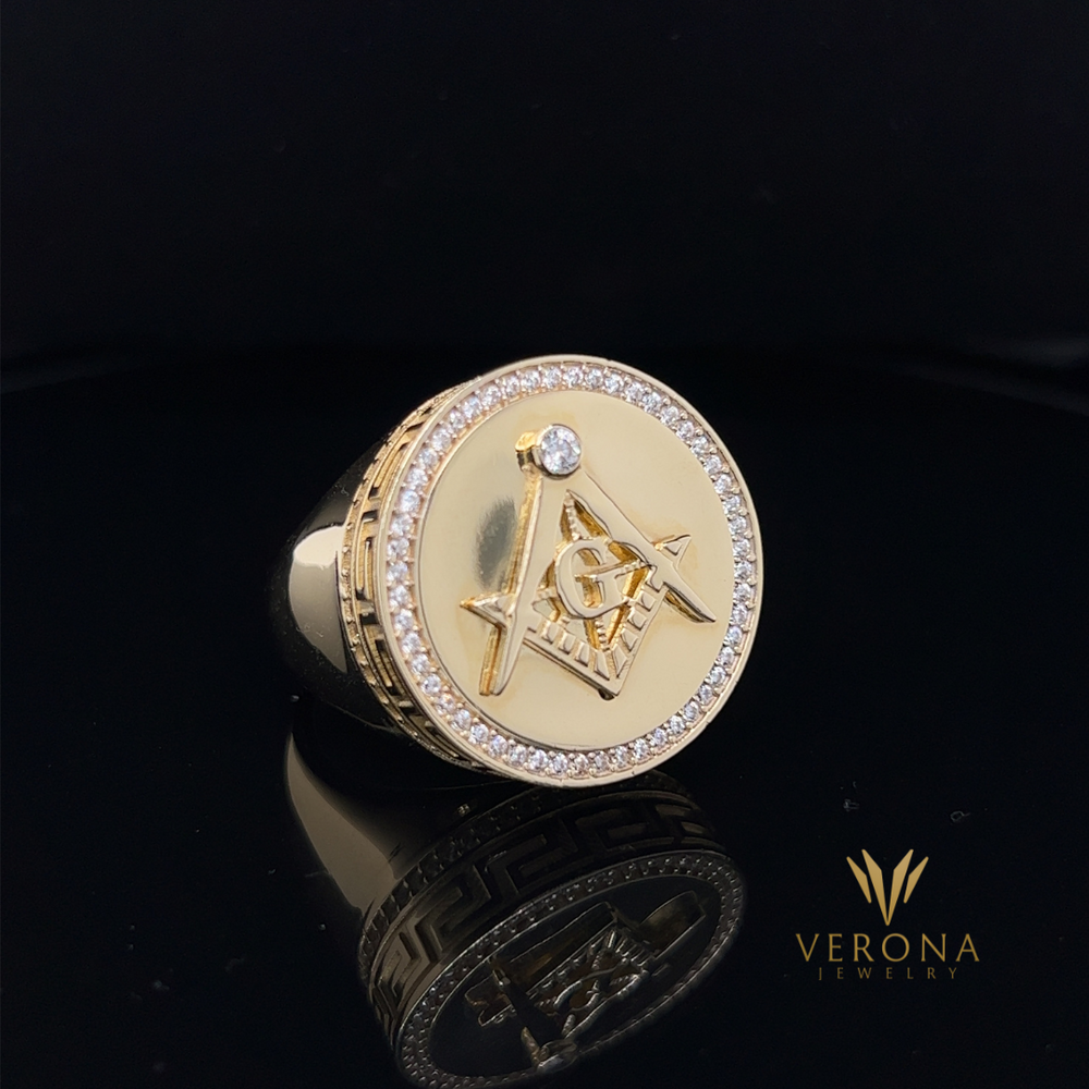 14Kt Gold Mazon Ring