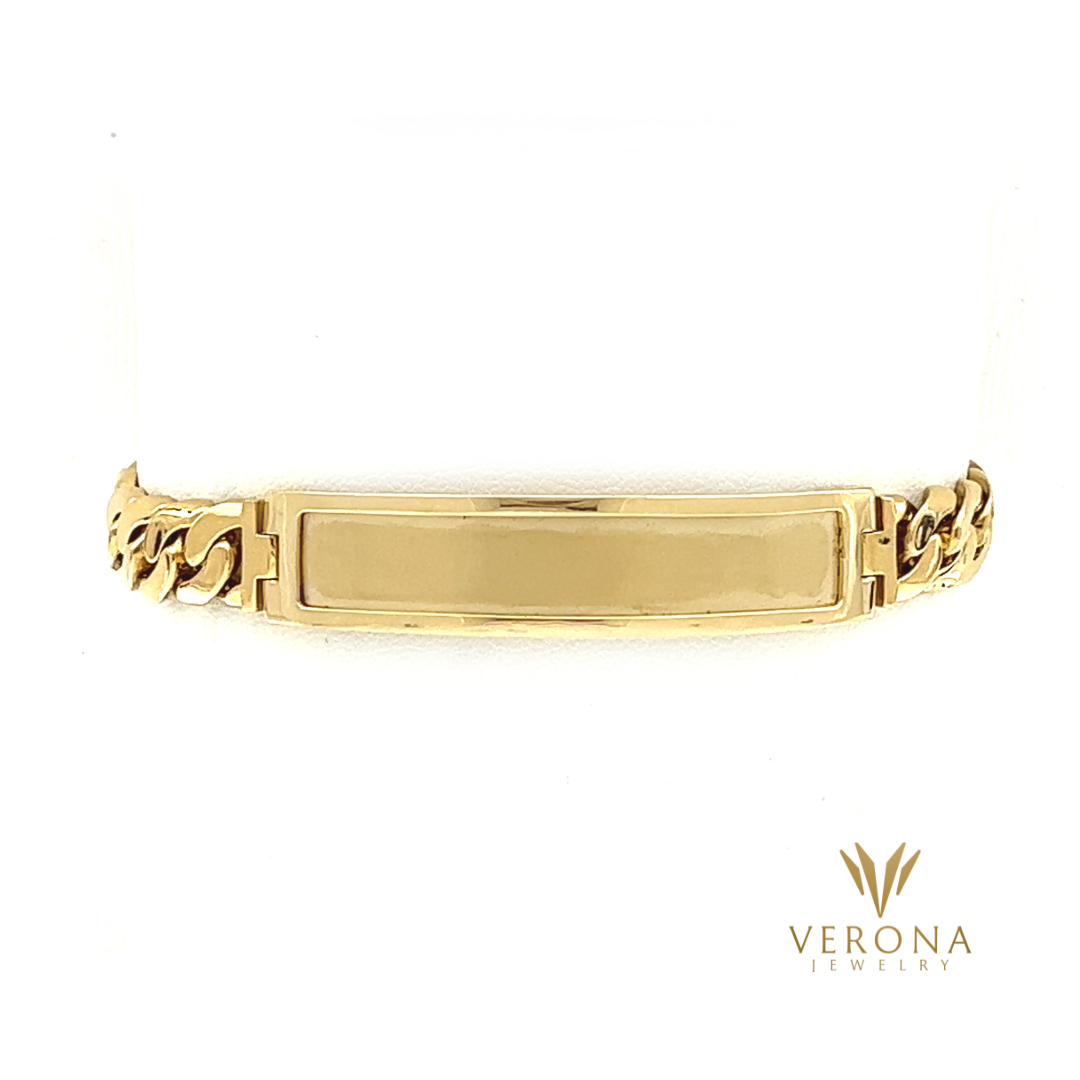 14K Gold ID Bracelet