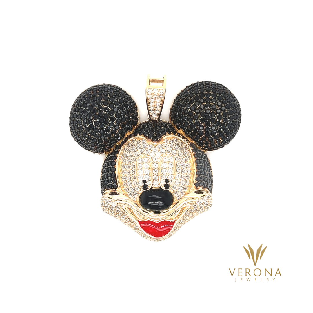 14Kt Gold Mickey Pendant