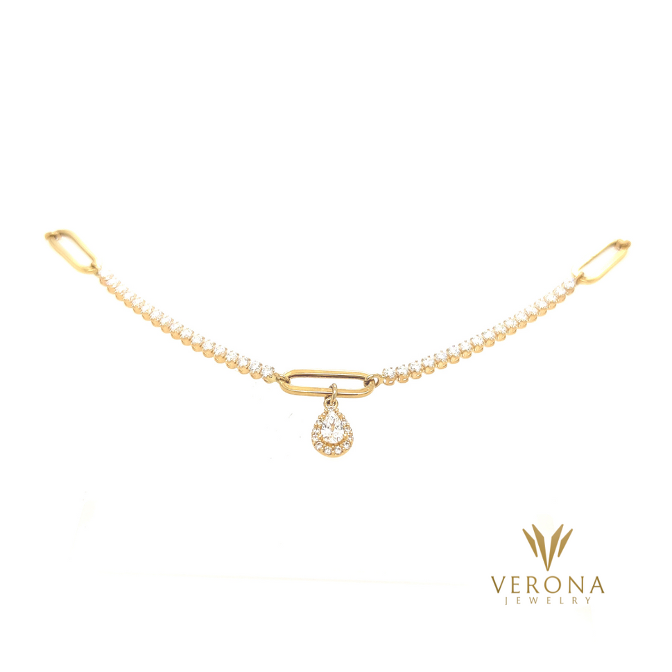 14K Gold Fancy Anklet