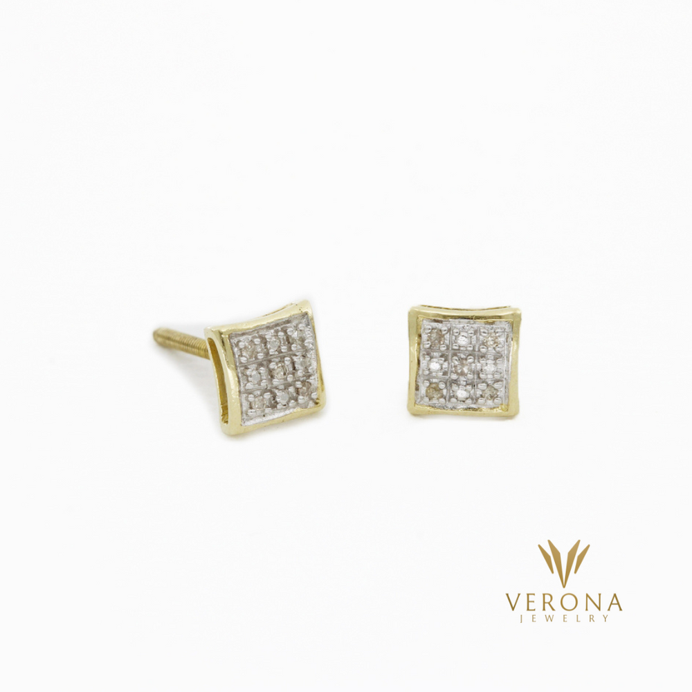 10Kt Gold and Diamond Ora Earring
