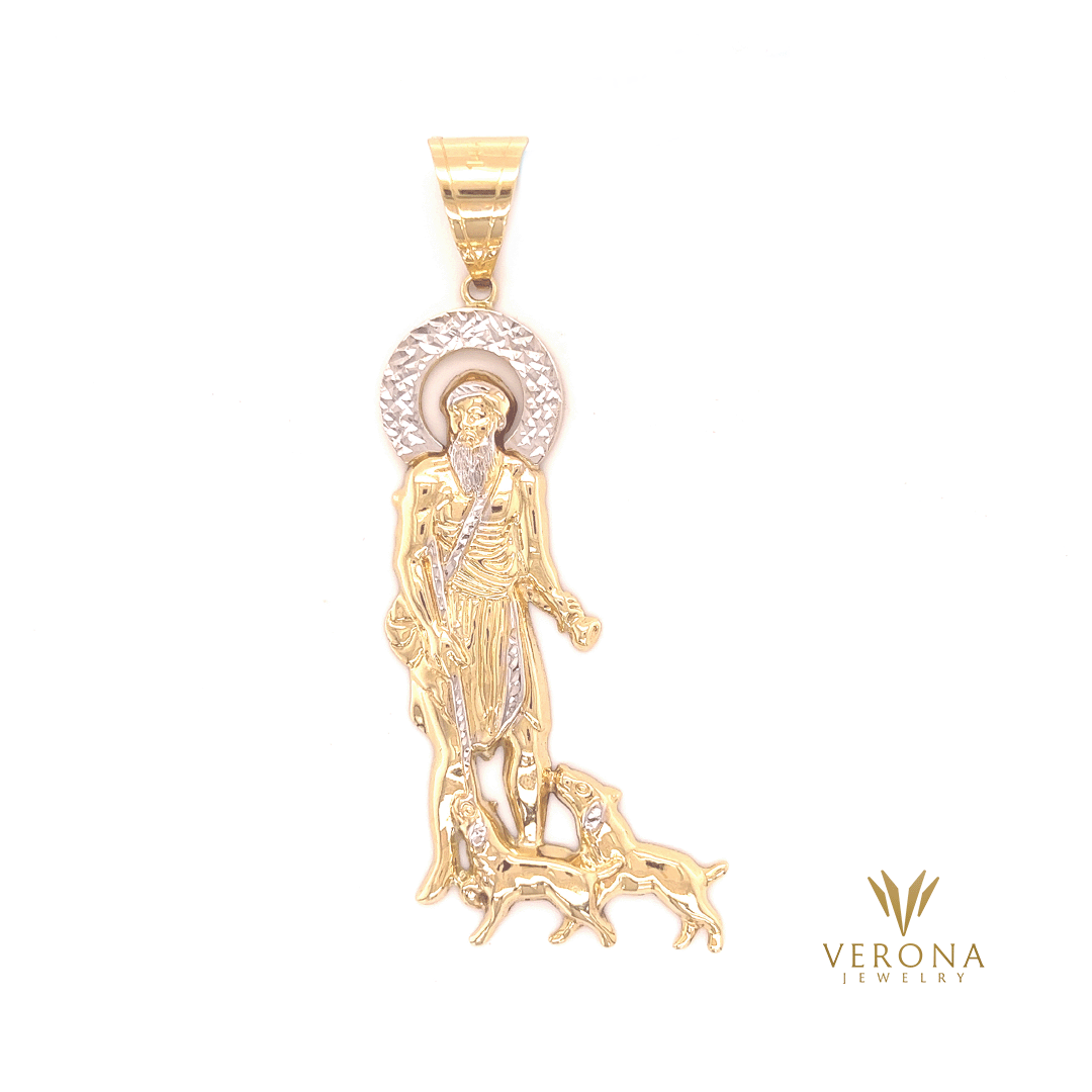 14Kt Gold San Lazaro Pendant