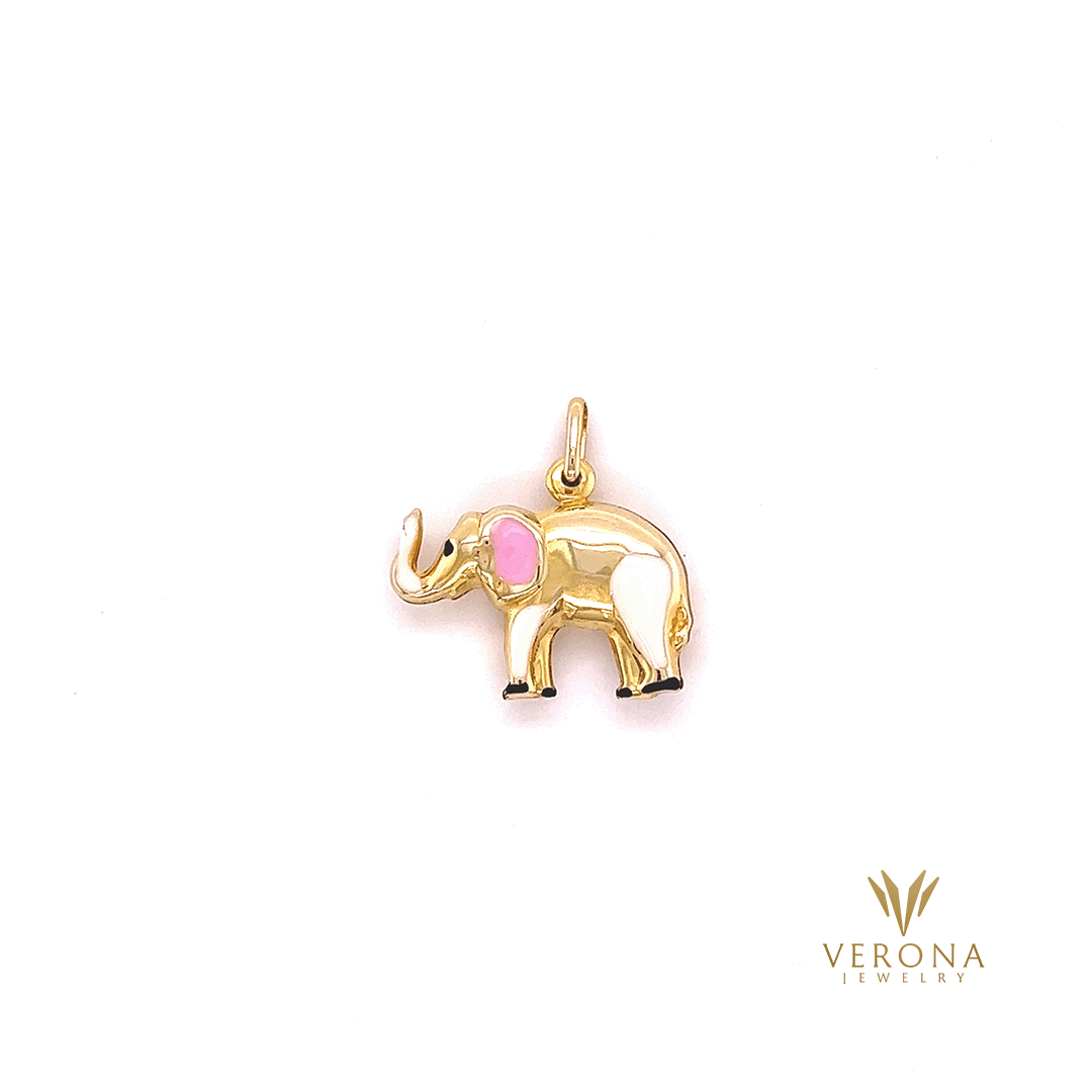 14Kt Gold Elefant Pendant