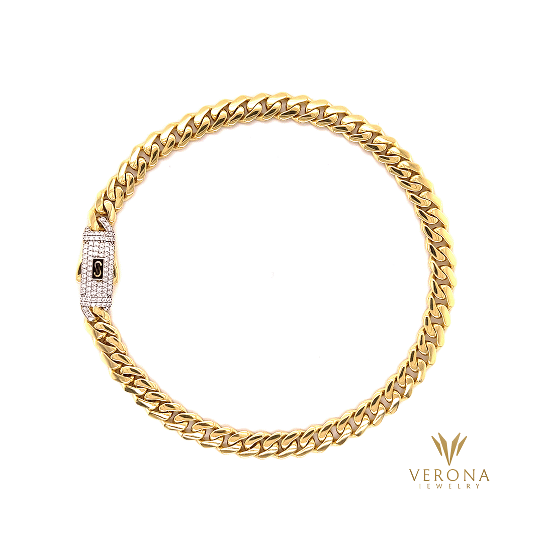 14K Gold Monaco Anklet