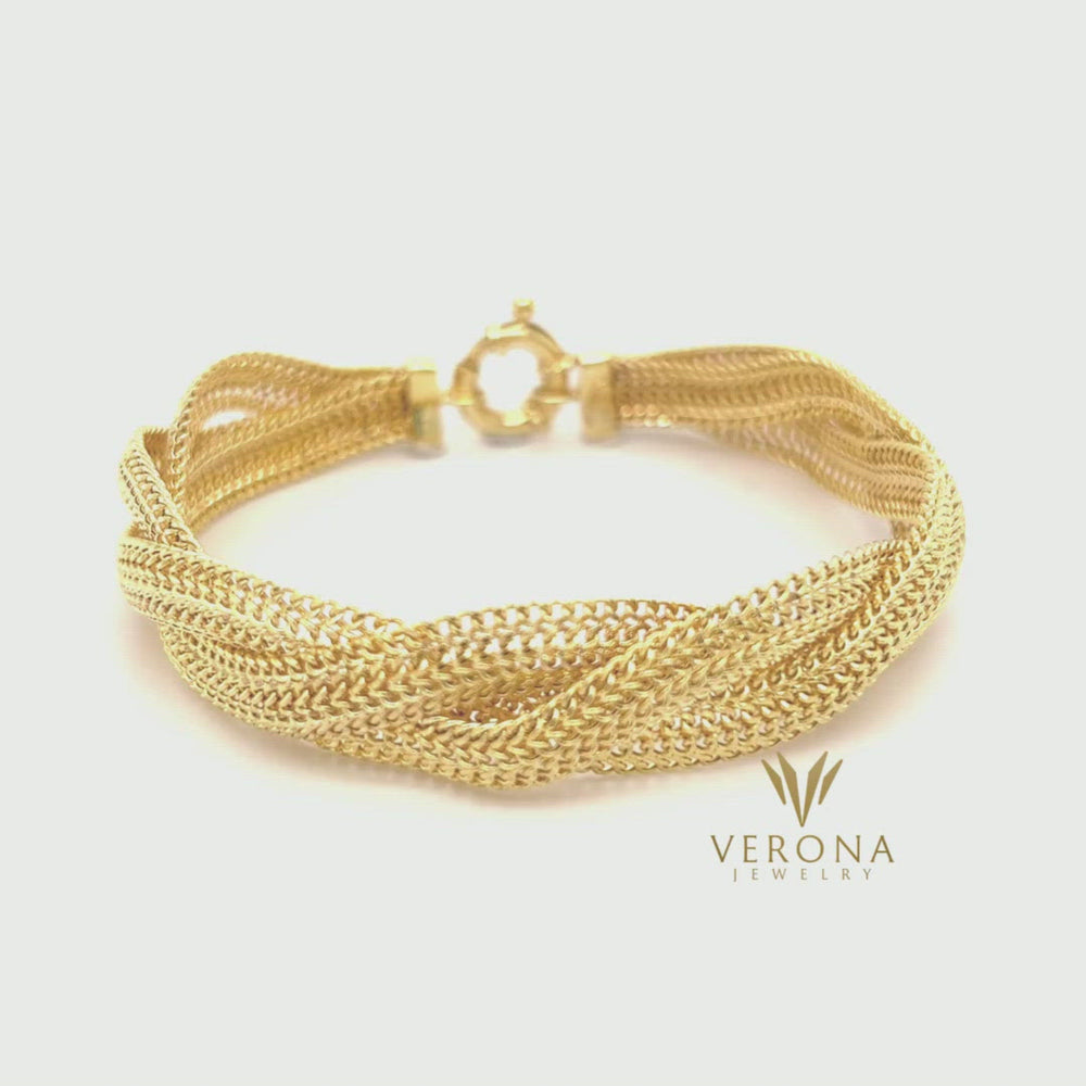 
                  
                    Load and play video in Gallery viewer, 10Kt Gold Beauty Bracelet
                  
                