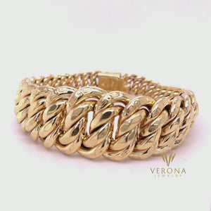 
                  
                    Load and play video in Gallery viewer, 10Kt Gold Princesa Bracelet
                  
                