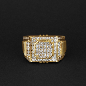 
                  
                    14Kt Gold & Zirconium Geometric Ring
                  
                