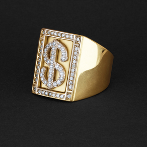 
                  
                    14Kt Gold & Zirconium Dollar Ring
                  
                