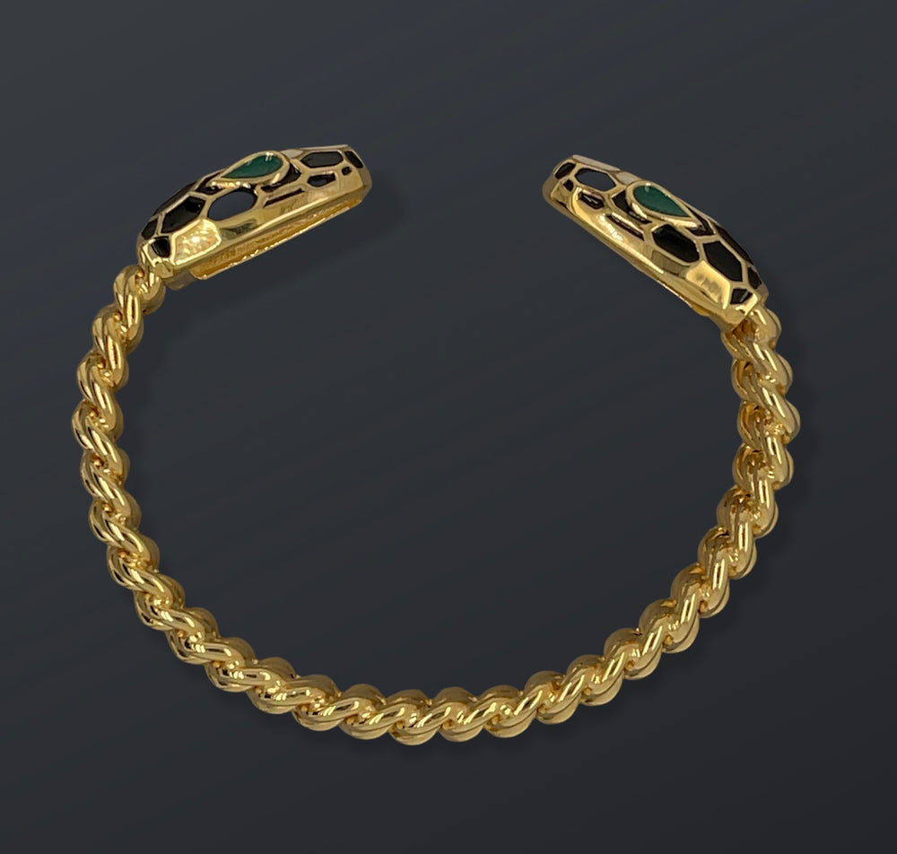 14Kt Gold Snake Bracelet