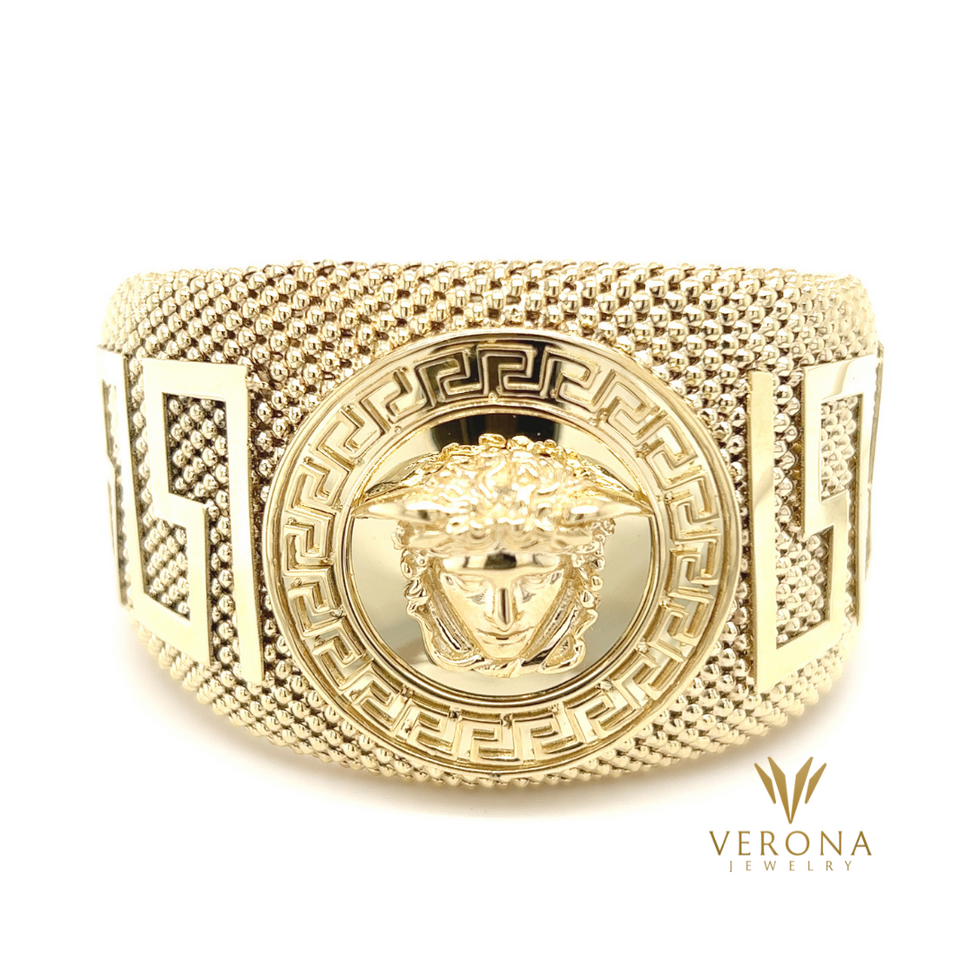 14Kt Gold Medusa Bracelet